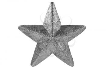 Royalty Free Photo of a Silver Christmas Star