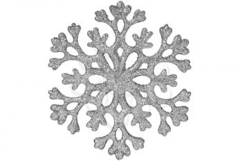 Royalty Free Photo of a Silver Snowflake
