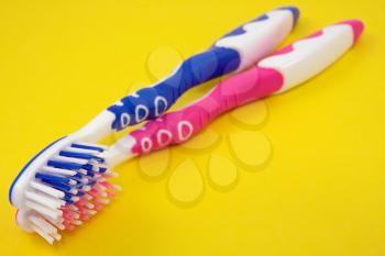 Royalty Free Photo of Two Toothbrushes