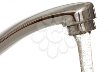Royalty Free Photo of a Running Faucet