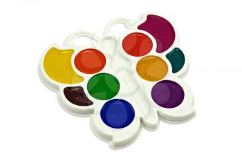 Royalty Free Photo of a Tray of Watercolors
