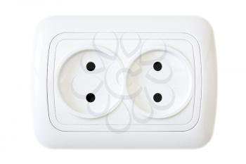 Royalty Free Photo of a White Outlet