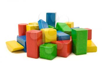 Royalty Free Photo of Wooden Building Blocks
