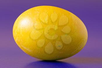Royalty Free Photo of a Yellow Easter Egg