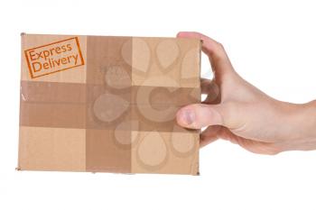 Royalty Free Photo of a Hand Holding a Package