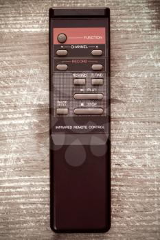 Old remote control from video recorder or player