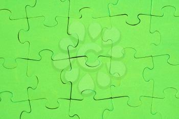 Green Jigsaw puzzle, can be used as background