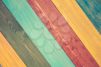 Colorful painted wooden texture background