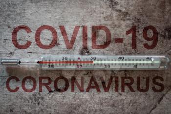 Major equipment to cope Corona virus or Covid-19 virus, thermometer at a high temperature of 38 degrees, the risk of corona virus or Covid-19 virus.