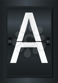Royalty Free Clipart Image of the Letter A