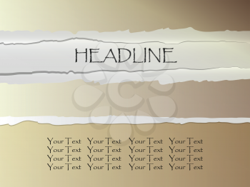 Royalty Free Clipart Image of a Headline