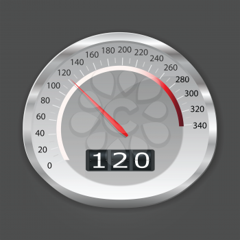 Royalty Free Clipart Image of a Speedometer