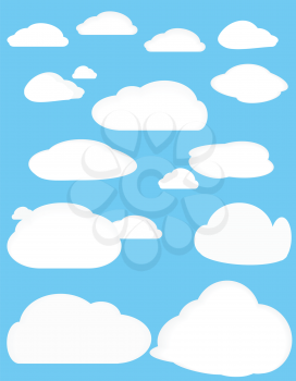 Royalty Free Clipart Image of Cluds