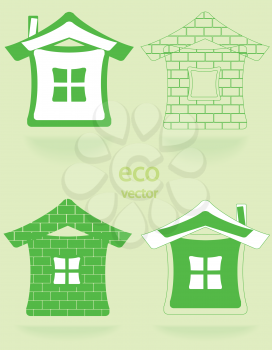 Royalty Free Clipart Image of Houses