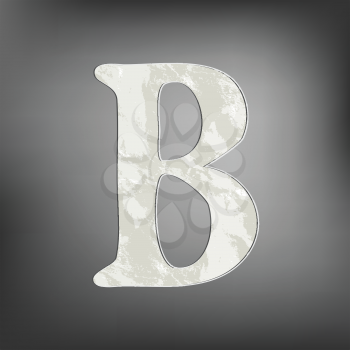 Royalty Free Clipart Image of the Letter B