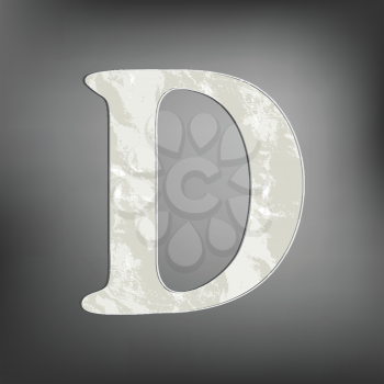 Royalty Free Clipart Image of the Letter D