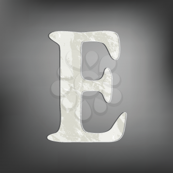 Royalty Free Clipart Image of the Letter E