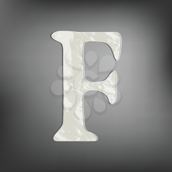 Royalty Free Clipart Image of the Letter F