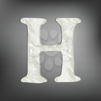 Royalty Free Clipart Image of the Letter H