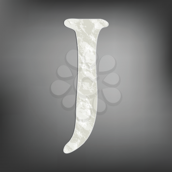 Royalty Free Clipart Image of the Letter J