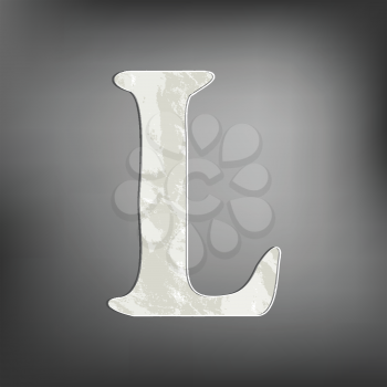 Royalty Free Clipart Image of the Letter L