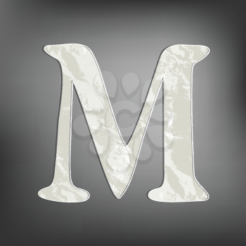 Royalty Free Clipart Image of the Letter M