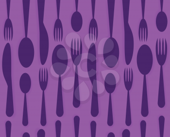Royalty Free Clipart Image of a Utensil Background