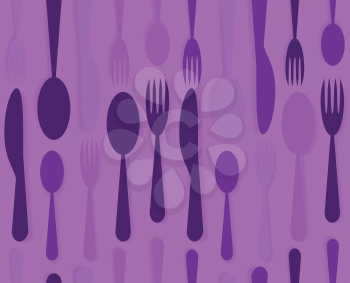 Royalty Free Clipart Image of a Utensil Background