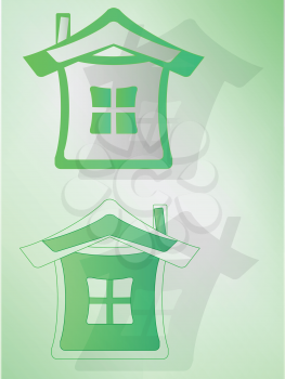 Royalty Free Clipart Image of Houses