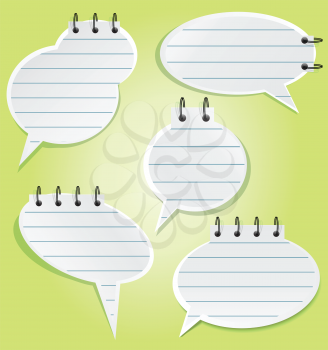 Royalty Free Clipart Image of Notes