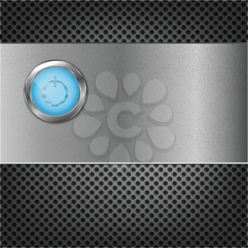 Royalty Free Clipart Image of a Power Button
