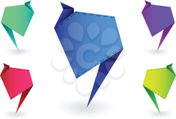 Royalty Free Clipart Image of Origami