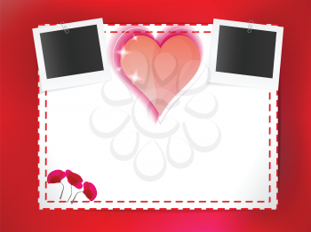 Royalty Free Clipart Image of a Heart Frame