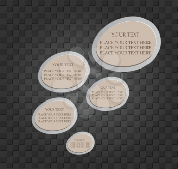 Royalty Free Clipart Image of Text Templates
