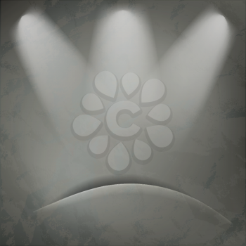 Royalty Free Clipart Image of Spotlights