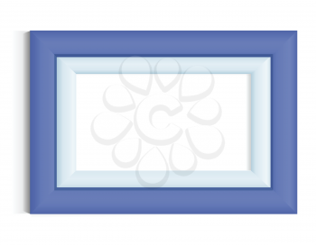 Royalty Free Clipart Image of a Blue Frame