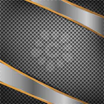 Royalty Free Clipart Image of a Metal Background