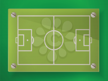 Royalty Free Clipart Image of a Football Field