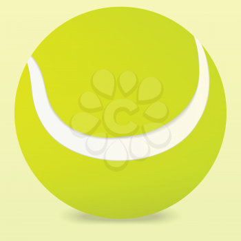 Royalty Free Clipart Image of a  Tennis Ball