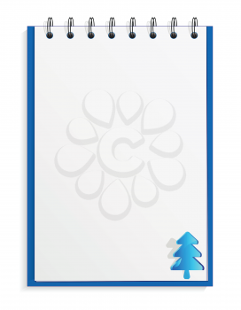 Royalty Free Clipart Image of a Notepad