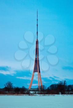 Television tower in Riga, Latvia