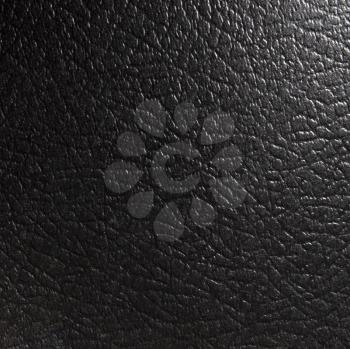 Black unnatural leather texture for background