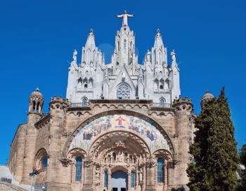 Church of the Sacred Heart of Jesus in Barcelona, Spain