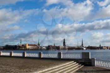 Riga's view from the other side of Daugava