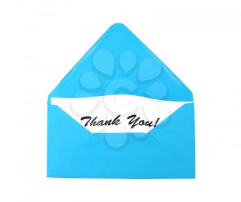 Big blue envelope with gratitude- Thank You