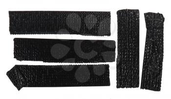 Black sello tape isolated on white