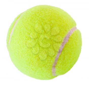 Tennis  ball on the white