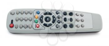 TV control panel isolated on white background