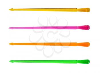 Color sticks for canape isolated on white 