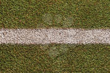 Artificial sport green grass with line 